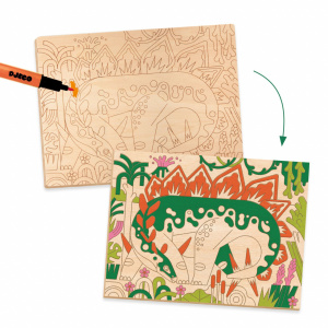 DJ08739-Atelier de pictura pe lemn Dinozauri, Djeco