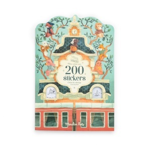 Carte de colorat cu stickere Gasca lui Jojo, Moulin Roty