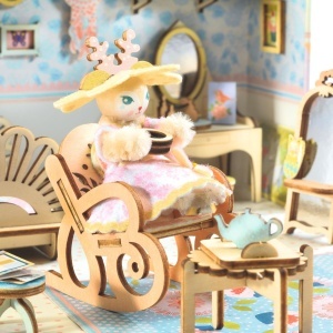 Set creativ construcție căsuță miniaturală– pictat, asamblat și decorat