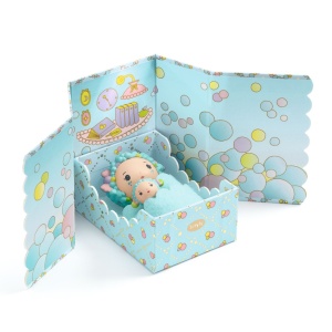 DJ06964- Cameră miniaturală Tinyly deschisă cu accesorii și figurine, Djeco