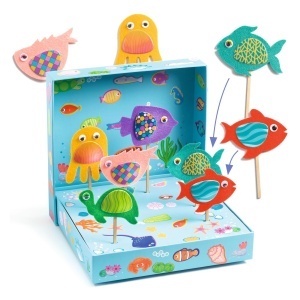 Set de colaj cu materiale pentru creare decor subacvatic