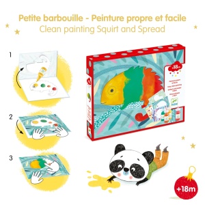 DJ09878 - Activitate creativă cu vopsele lavabile pentru bebeluși, Djeco