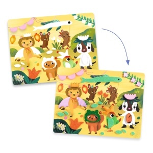 Planșe cu animale decorate cu stickere glitter pentru copii