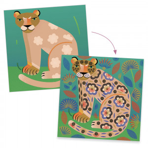 DJ08966-Joc creativ cu stampile Modele si animale, Djeco