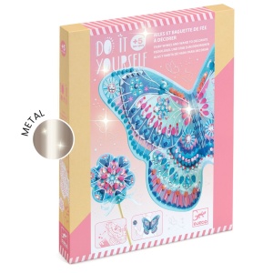 Joc creativ DIY de decorat aripi si bagheta de zana de la Djeco