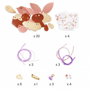 DJ07977-Kit creativ DIY Bijuterii Miss Rosefinch, Djeco