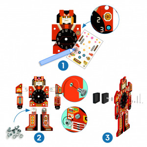 DJ07984-Joc creativ DIY Ceasul robot, Djeco