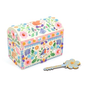 DJ07929 - Cutie de comori cu stickere mozaic și pietricele, Djeco 