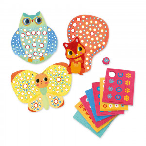 DJ08897-Set creativ cu mozaic colorat tip millefiori, Djeco
