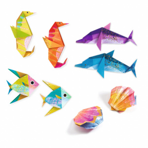 DJ08755-Origami delfini, caluti de mare, scoici, Djeco