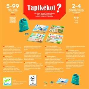 DJ08542 - Set joc de memorie și concentrare Tapikekoi, Djeco