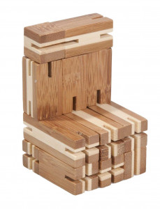 Fr_17518-Test IQ Puzzle 3D din lemn de bambus Flexicub