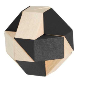 Fr_17306-Test IQ Puzzle 3D din lemn de bambus, Fridolin