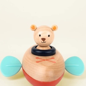 Jucărie acvatică din lemn – bărcuță ursuleț Clockwater Boat Bear
