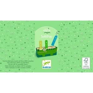 DJ06491 Jucărie pop-up din lemn și fetru Softi Pop