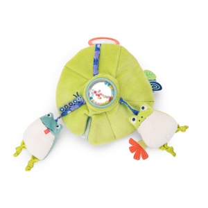 2 Broscute cu floare si frunza de nufar, jucarie senzoriala bebe
