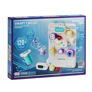 Kit educațional Smart Circuit pentru copii 8+, cu peste 120 experimente electrice.