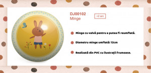 DJ00102-Minge colorată cu iepuraș și pisică pentru joacă activă,  Djeco