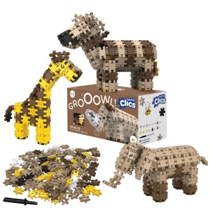 Nano Clics Pentru construit animale salbatice 250 piese, Clicformers