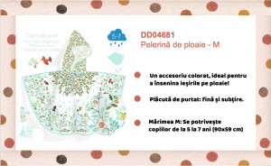 DD04681-Pelerina de ploaie Flori si pasari, Djeco
