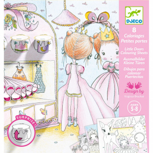 DJ09699 Planse de colorat cu surprize Djeco