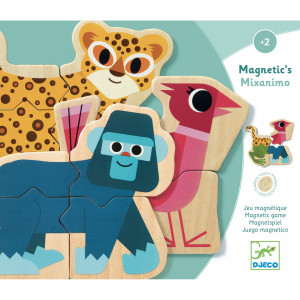 DJ03126-Puzzle cu magneti 4 piese Mixanimo, Djeco
