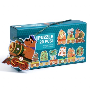 DJ08194 - Puzzle educational Djeco cu 20 piese, Djeco
