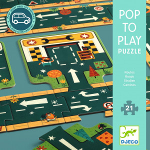 DJ07162-Puzzle 3 ani Drumuri, Djeco