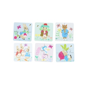 OTT11242 Set 6 puzzle-uri Peter Rabbit™  în cutie, Orange Tree Toys