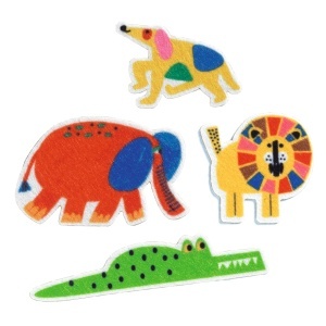 Set creativ cu 60 stickere fetru pentru motricitate fina
