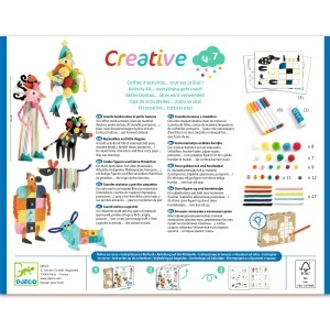 Set cu toate materialele incluse, pentru a crea 6 personaje, de la Djeco