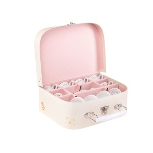 Set de ceai ceramic La Petite École de Danse – 11 piese cu motive roz și aurii pentru fetițe 