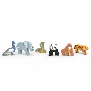 Set Speedy Monkey cu animale din lemn certificat FSC