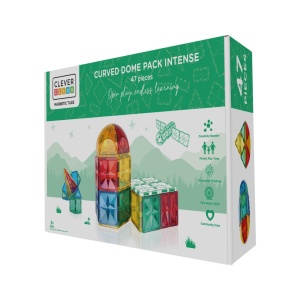 Set magnetic de construit Dome 47 piese, Cleverclixx