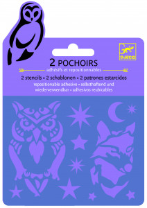 DJ09742-Set sabloane elemente de noapte, Djeco