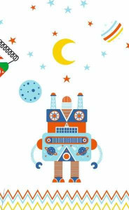 DD04806-Umbrela su design roboti, Djeco