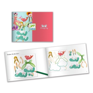 DJ09654 - Conținut set Zâne în mișcare cu 6 figurine articulate, Djeco 