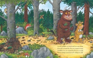 Bunicuța Gruffalo, de Julia Donaldson, este o poveste amuzantă pentru copii de 3-7 ani
