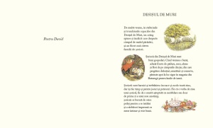 Carte Poveste de primavara Desisul de muri