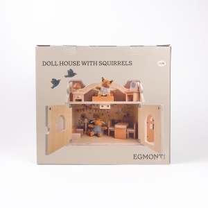 Casuta de papusi cu doua veverite de plus, Egmont Toys