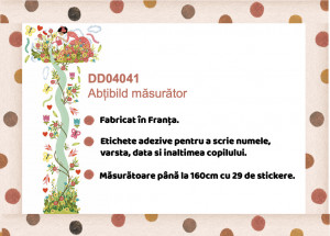 DD04041-Decoratie camera copilului abtibilduri masuratoare Gradina inflorita, Djeco