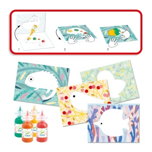DJ09878-Set creativ pictura cu degetele, Djeco