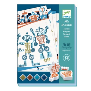 DJ08740 Joc creativ cu stampile Roboți extratereștri Djeco