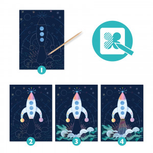 DJ09727-Activitate creativă pentru copii cu planete și stele, Djeco