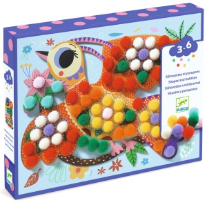 DJ00070 - Set creativ pictură cu biluțe ambalaj și conținut, Djeco