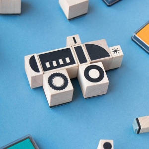 Lj_AC003U-Joc creativ stampile Mijloace de transport, Londji
