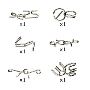 DJ08463-Joc de logica Crazix 6 jocuri metalice