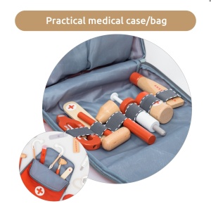 UM_1346 - Trusă doctor cu stetoscop și seringă pentru copii, Umu Toys