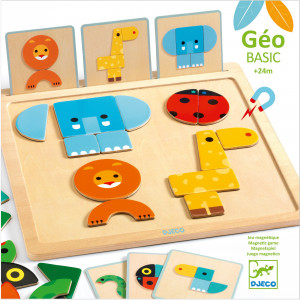 DJ06210-Joc cu piese magnetice GeoBasic, Djeco