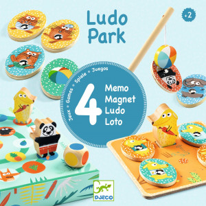 DJ01698-Joc educativ LudoPark 4 jocuri, Djeco